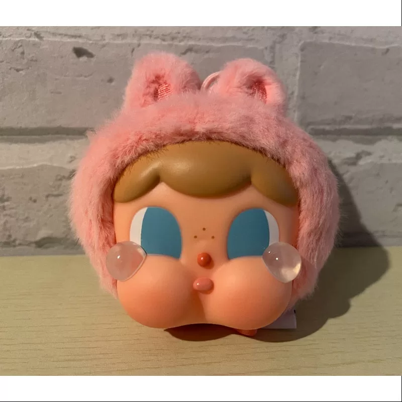 Crybaby Cring Blob Vinyl Face Plyschhänge Series Bunny red