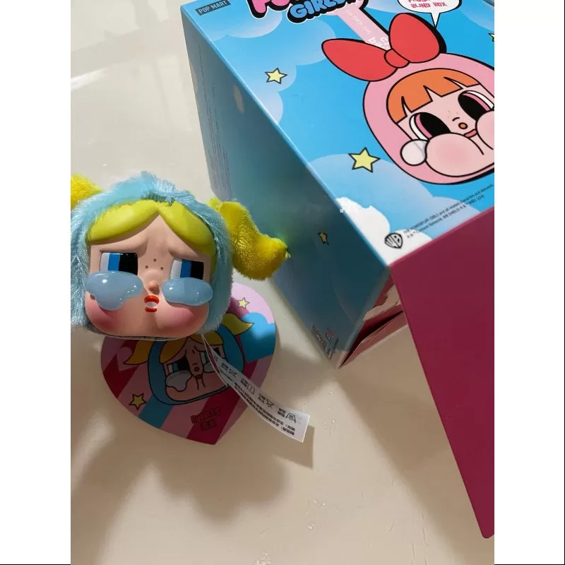 Crybaby Powerpuff Girls vinyl ansiktshänge nyckelring Series Bubbles