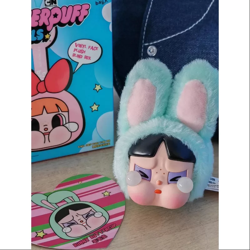 Crybaby Powerpuff Girls vinyl ansiktshänge nyckelring Series Bunny Buttercup
