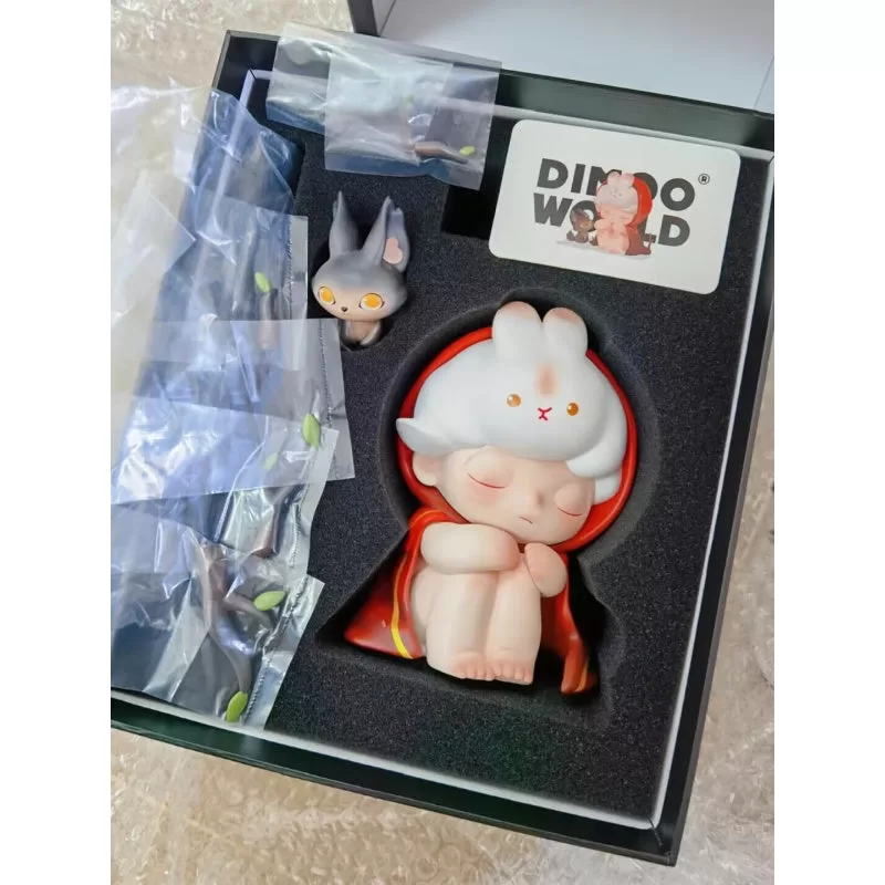 DIMOO Big Red Riding Hood u0026 Little Grey Wolf Limited Figure