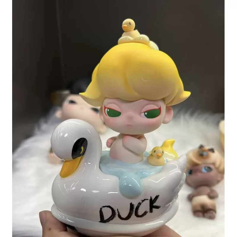 DIMOO Graffiti Duck Limited Figur Vit