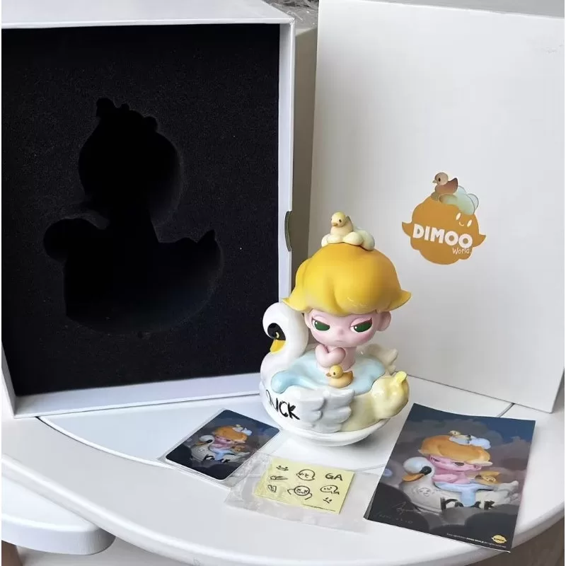 DIMOO Graffiti Duck Limited Figur Vit