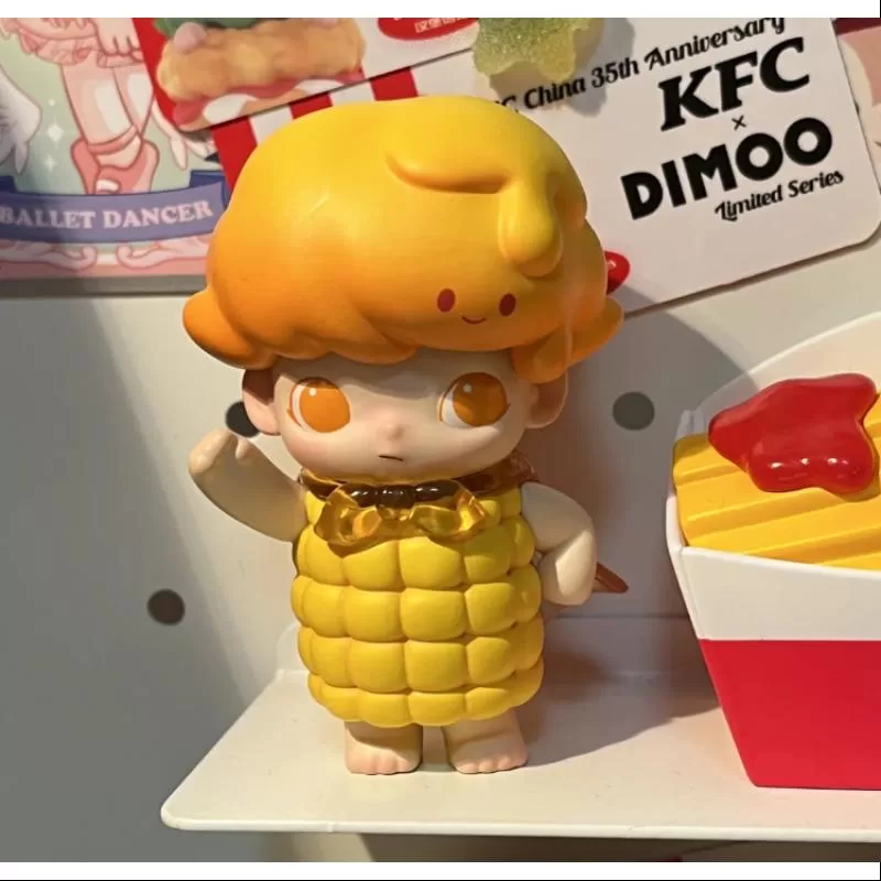 DIMOO Pop Mart DIMOO KFC Kina 35-årsjubileum BUCKET Series Sweet Corn