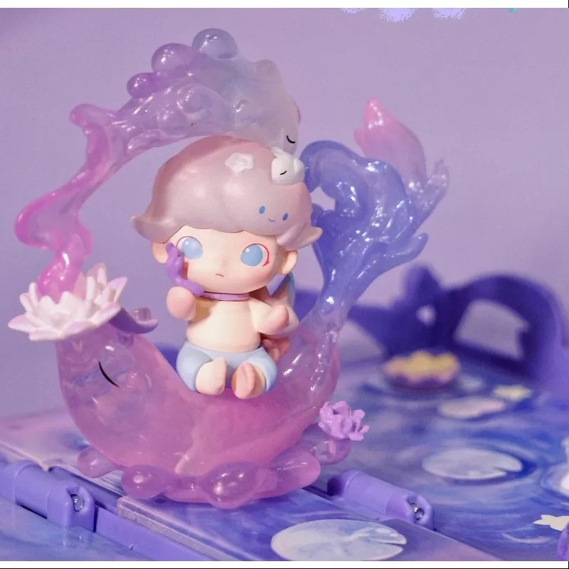 DIMOO Pop Mart present till dig gratulationskort serien Secret DIMOO Lotus (1/144)