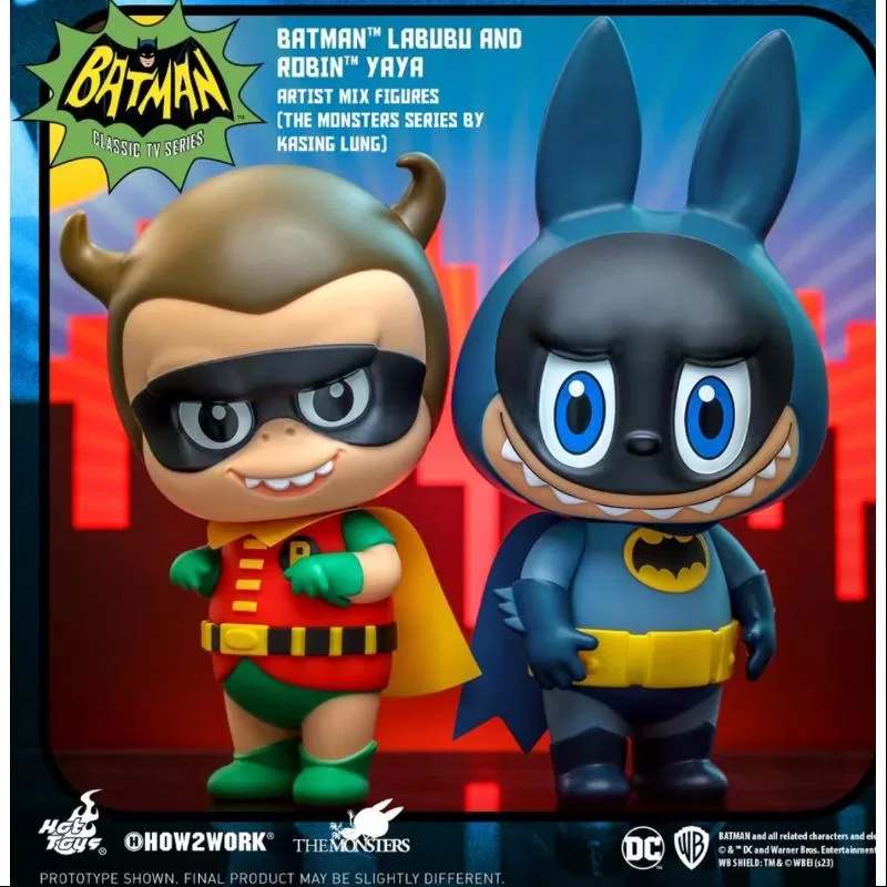 Labubu The Monsters Batman Labubu u0026 Robin YAYA HongKong LIMITED Labubu The Monsters Batman Labubu u0026 Robin YAYA HongKong LIMITED