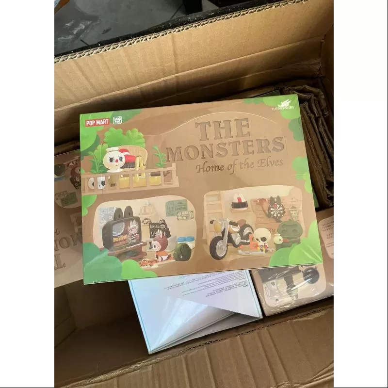 Labubu The Monsters Home of the Elves-serien Helt set helt nytt med plast