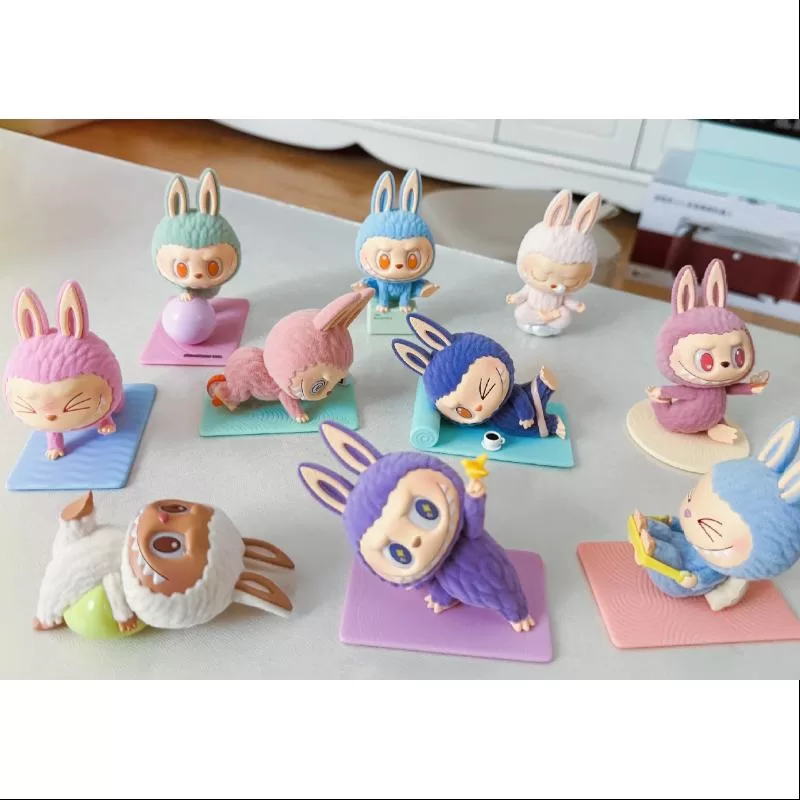 Labubu The Monsters Lazy Yoga Series Hela Setet öppnat