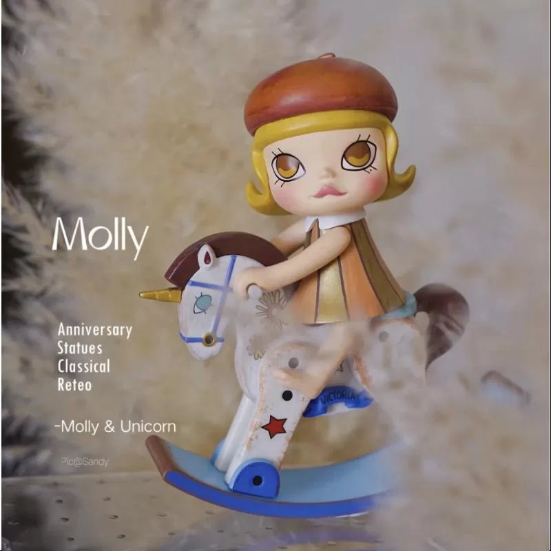MOLLY Jubileumsstatyer Classical Retro Series 1 MOLLY u0026 Unicorn(gyllene barndomsver.)