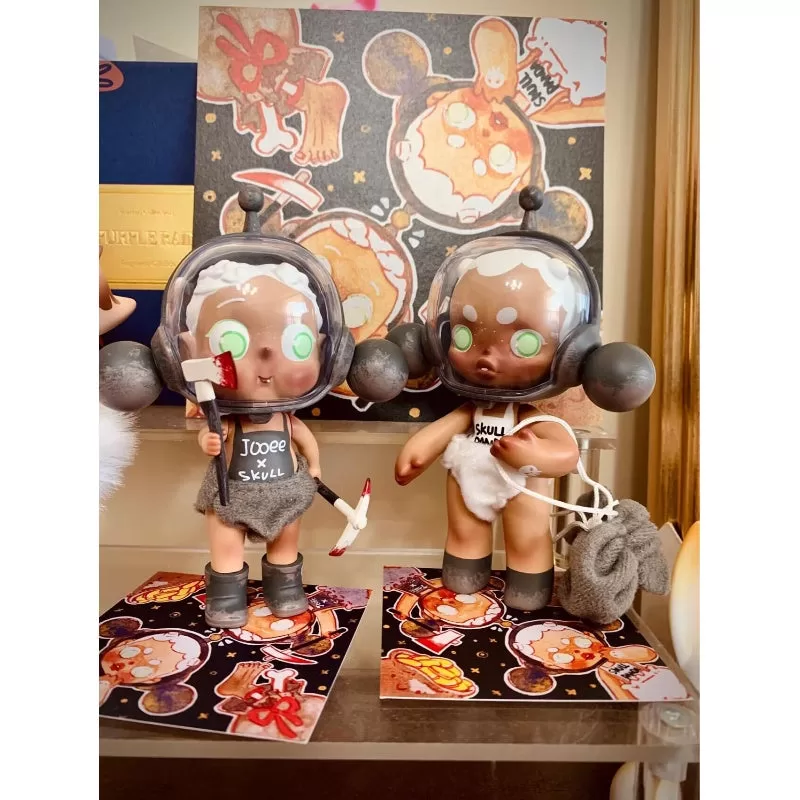 Skullpanda Baby Night Brother Limited Figurine (ett par) Sp och Joee