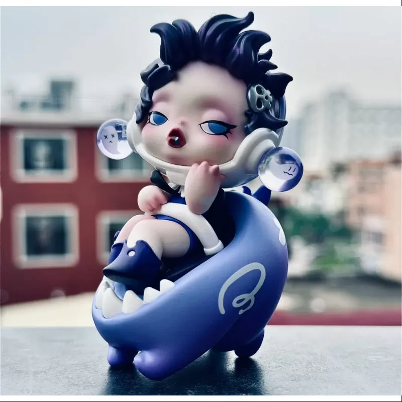 Skullpanda Pop Mart-samling på Pop Land-serien Skullpanda Rolling Monster